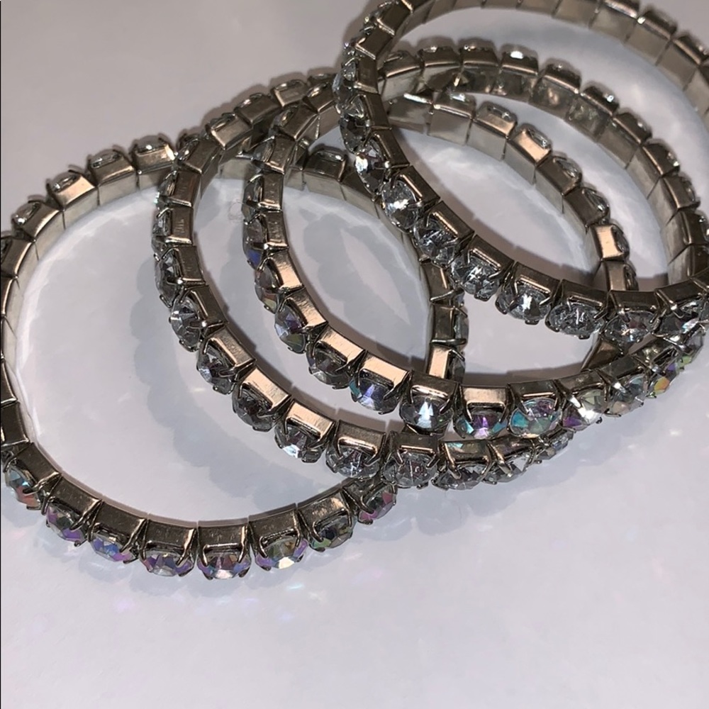 4 diamond dangle bracelets